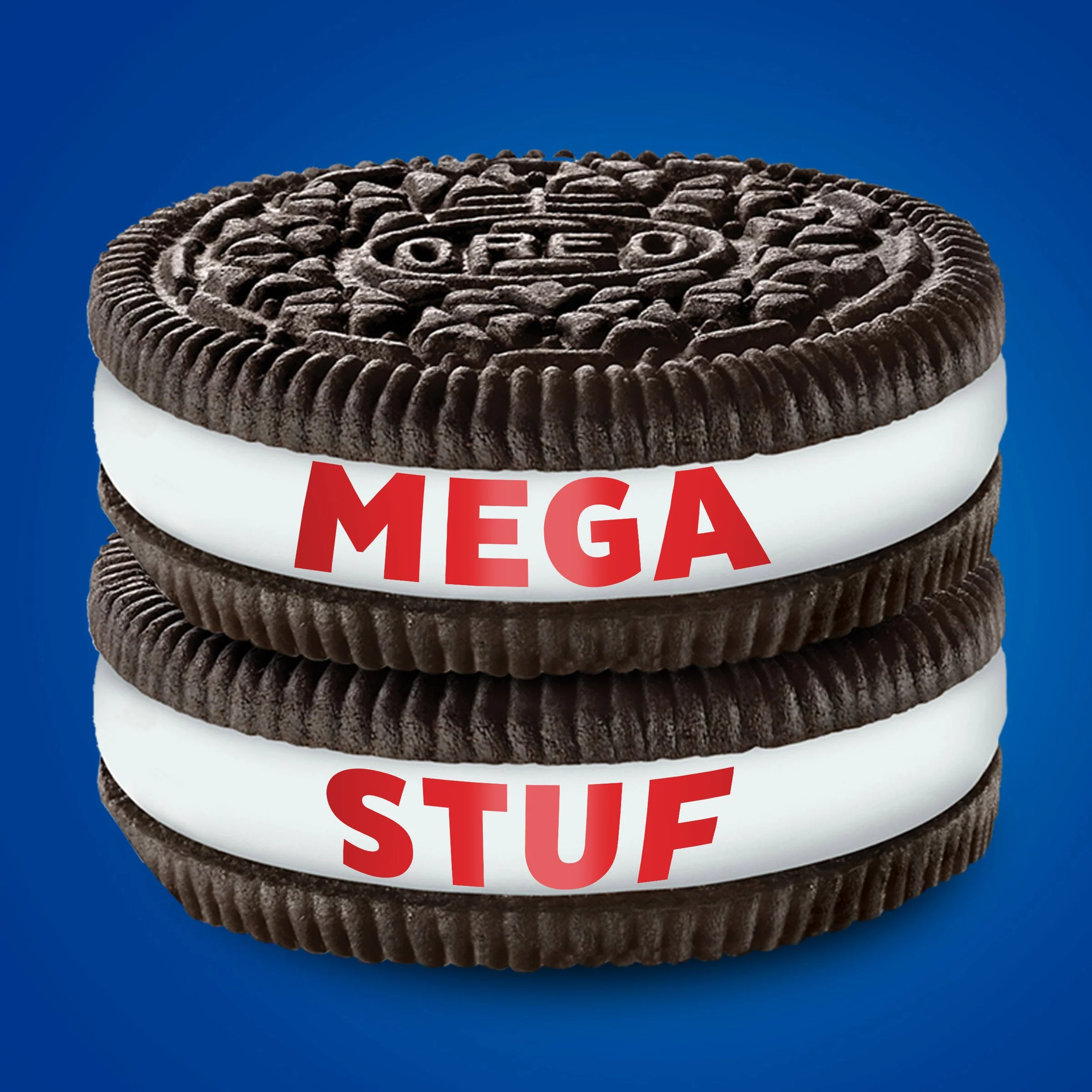 Mega Stuf Chocolate Sandwich Cookies, Family Size - Image 2