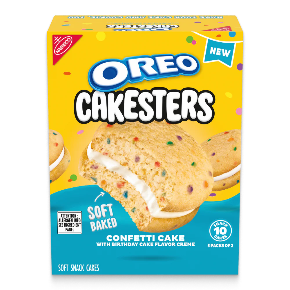 Cakesters Confetti Cake Soft Snack Cakes, Snack Packs, 2 Pack - Image 2