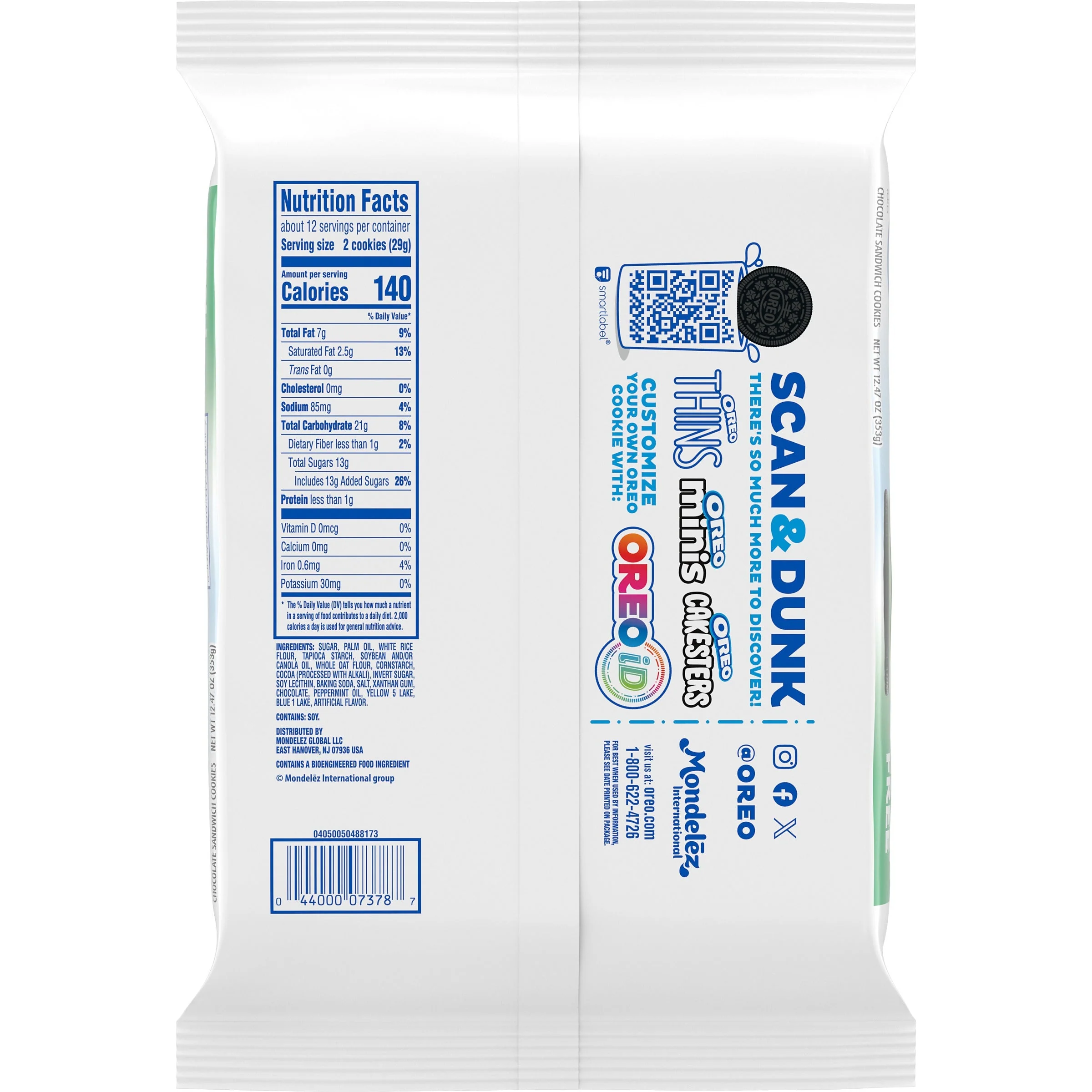 Gluten Free Mint Creme Chocolate Sandwich Cookies, 2 Pack - Image 3