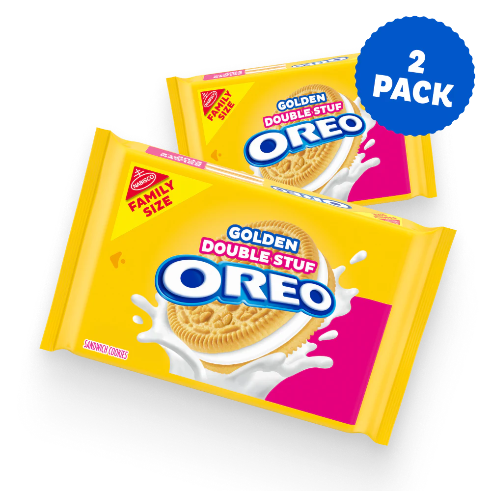 Golden Double Stuf Sandwich Cookies, Family Size, 2 Pack