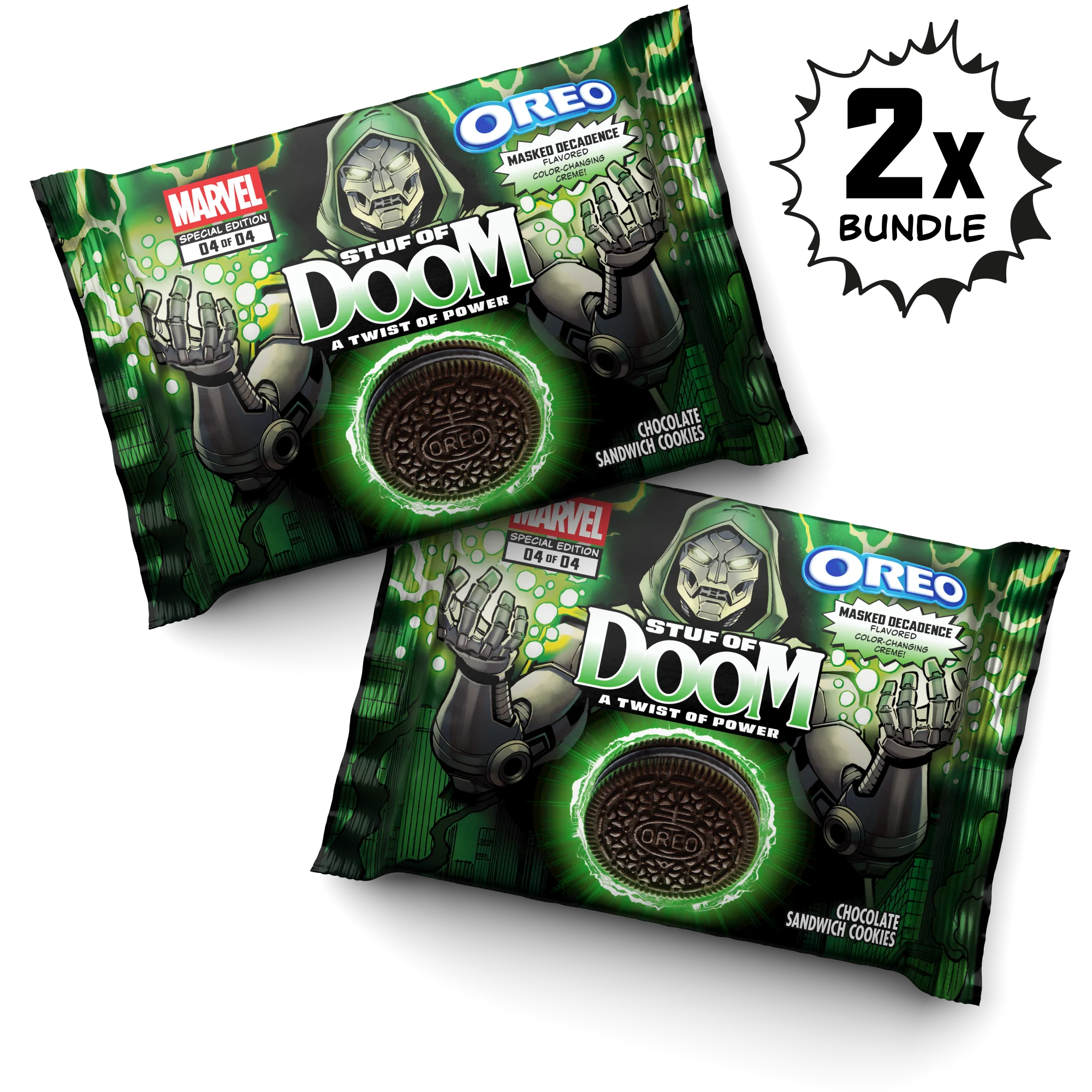 Marvel OREO Stuf of Doom Cookies, 2 Pack