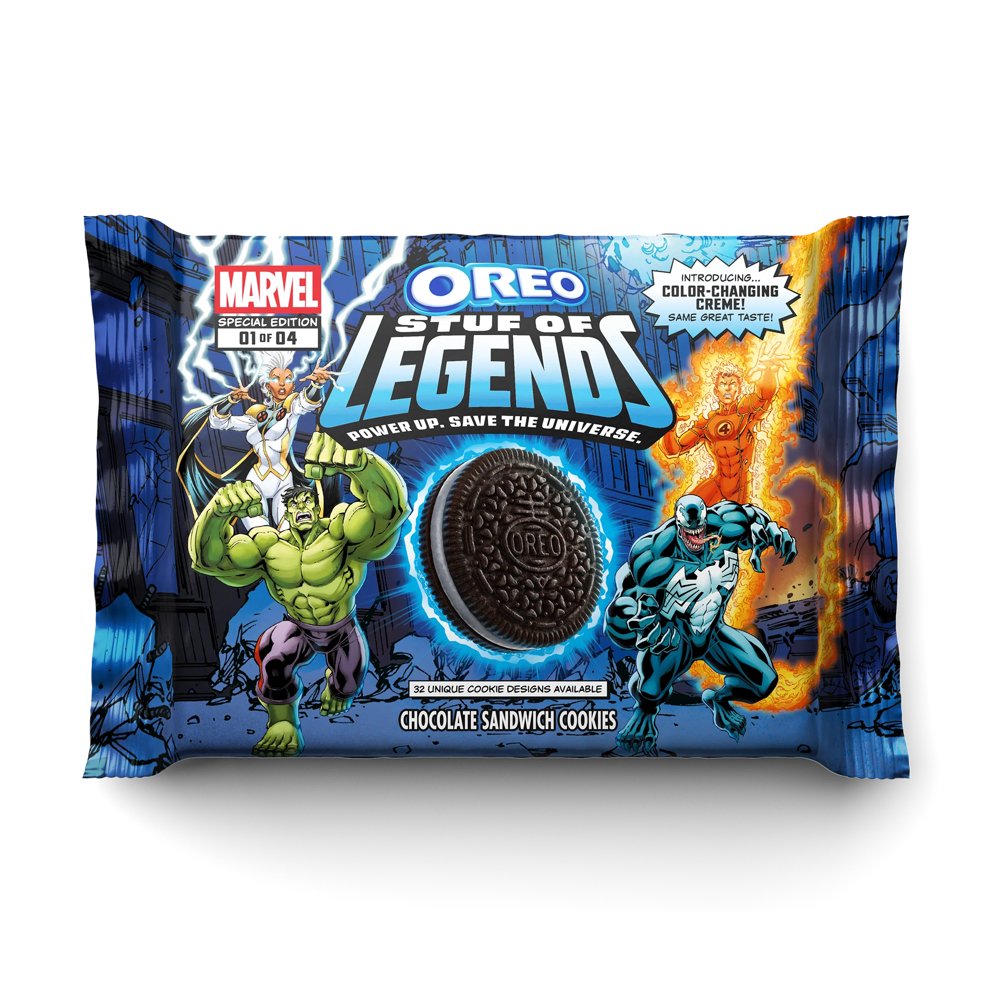 Marvel OREO Stuf of Legends Cookies Complete Bundle, 4 Pack - Image 2