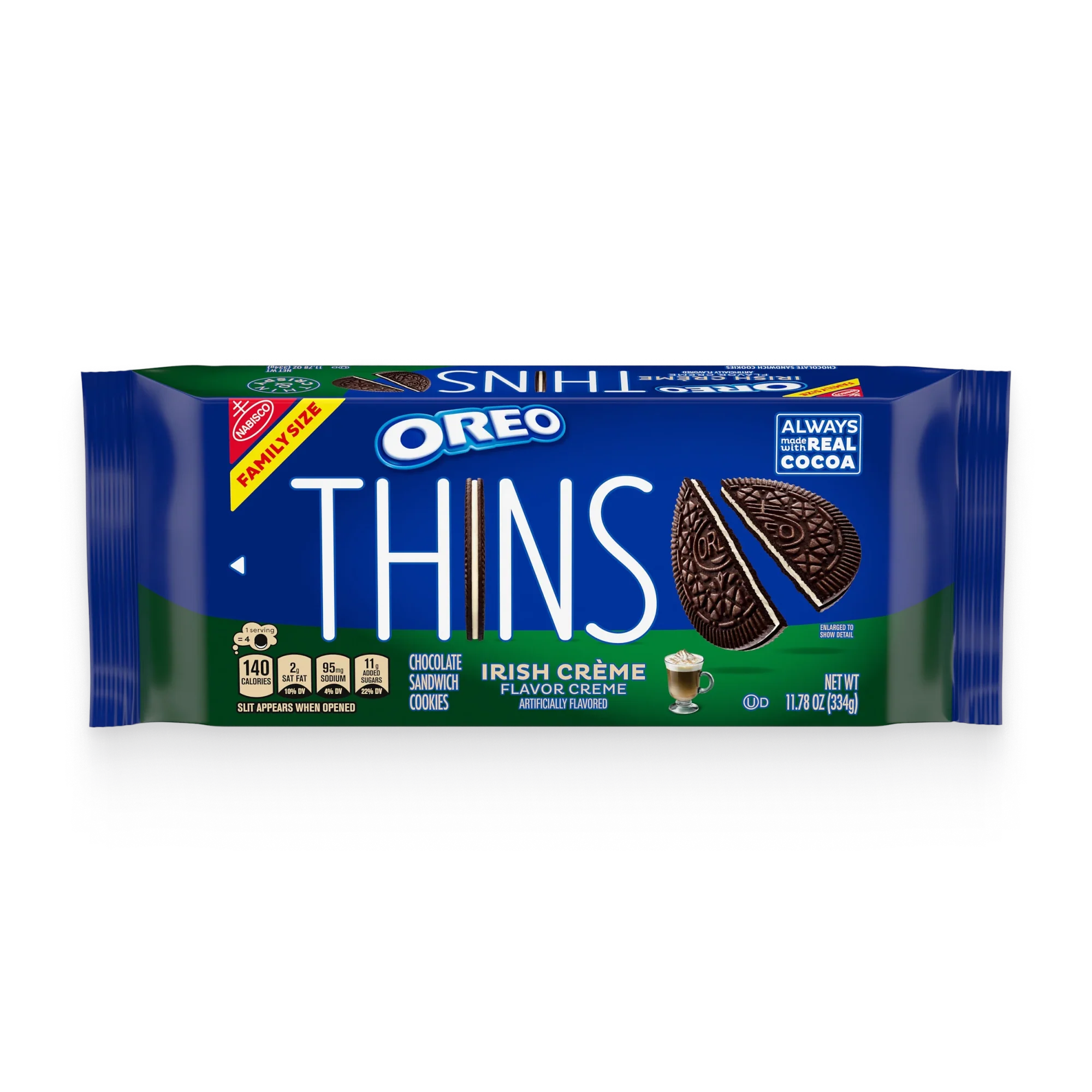 Thins Irish Crème Chocolate Sandwich Cookies, Family Size