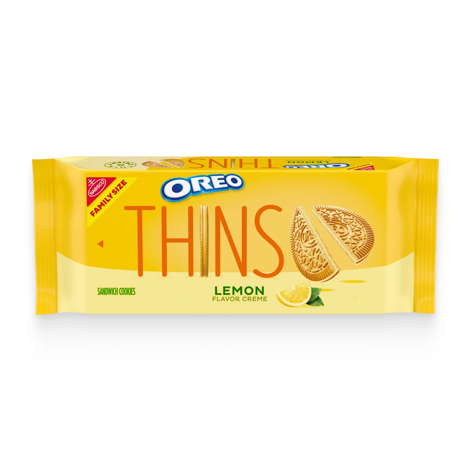 Thins Lemon Creme Sandwich Cookies, Family Size